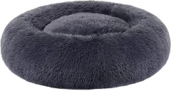 A.T. Shop Hondenmand, Donut Kattenbed, Fluffy Kalmerend Huisdierbed Met Afneembare, Wasbare Hoes, Zacht Lang Pluche, 50 Cm,