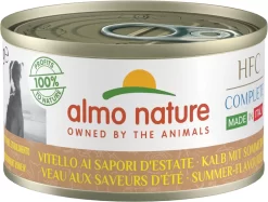 Almo Nature Natvoer Voor Honden – HFC Complete – 24 X 95g – Zalm Met Gierst, Perzik En Kruiden – 24 X 95 Gram