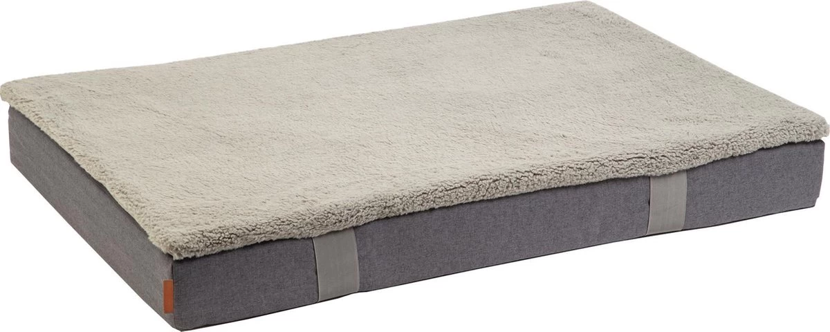 Beeztees Duo – Orthopedisch Hondenkussen – Grijs – 120x80x14cm 1 Beeztees Duo – Orthopedisch Hondenkussen – Grijs – 120x80x14cm