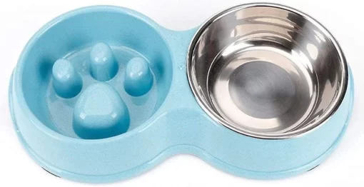 Darenci Dubbele Voerbak – Hondenbak – Voederbak – Anti Schrok Bak – Kattenbak – Hond – Poes – Puppy’s – Hondenbrokken – Kattenbrokken – Drinkbak – RVS – Dog Bowl – Slowfeeder – Dieren – Blauw -Voel het - Hondenwinkel! Darenci Dubbele Voerbak Hondenbak Voederbak Anti Schrok Bak Kattenbak Hond Poes Puppys Hondenbrokken Kattenbrokken Drinkbak RVS 2