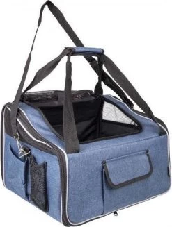 Flamingo – Honden Autostoel En Draagtas Ida – Blauw – 44 X 35 X 29,5 Cm
