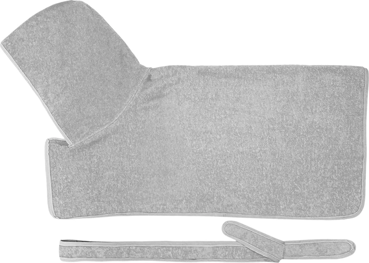 HOMELEVEL Hondenbadjas Van Zachte Badstof – Absorberende Hondenhanddoek Van Katoen Met Klittenband – Grijs – Maat L 1 HOMELEVEL Hondenbadjas Van Zachte Badstof – Absorberende Hondenhanddoek Van Katoen Met Klittenband – Grijs – Maat L