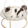 Happyment® Luxe Dierenmand – Kattenmand – Hondenmand – Kattenbed – Pluche – Beige – 45CM – Black Friday – Sinterklaas – Kerstcadeau