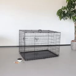 Hondenbench Sterk 122x77x82cm Bench Hond 2 Deuren