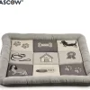 Hondenkussen – Met Patchwork – Hondenmand – Honden Ligbed – Hondenbed – Slaapkussen – Hondenslaapkussen – Grijs Slaapkussen Hond – 74 X 61 X 6.5 Cm