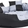 Maison Exclusive – Hondenkussen Omkeerbaar En Wasbaar 110x80x23 Cm Grijs En Zwart