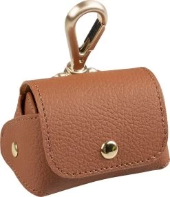 Duvo Poepzakjes Dispenser Kunstleer 6,5×8,5x9cm Bruin