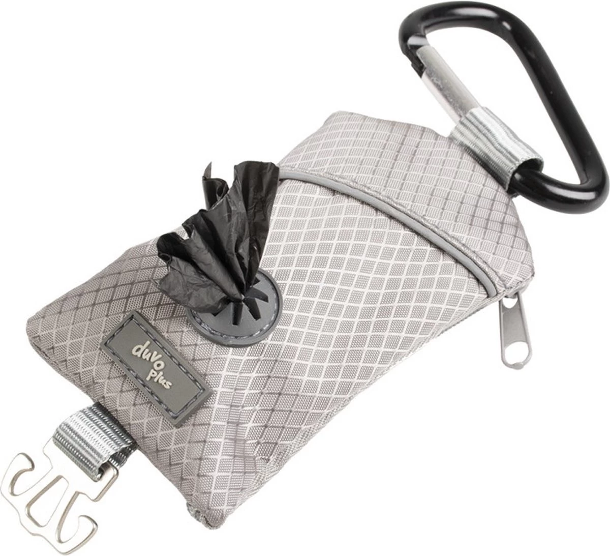 Duvo Poepzakjes Dispenser Polyester 6x20x1,5cm Grijs 1 Duvo Poepzakjes Dispenser Polyester 6x20x1,5cm Grijs