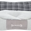 Scruffs Highland Box Bed – Stevige Hondenmand Van Hoogwaardige Chenille Stof Met Anti-slip Onderzijde – Kleur: Grijs, Maat: Large