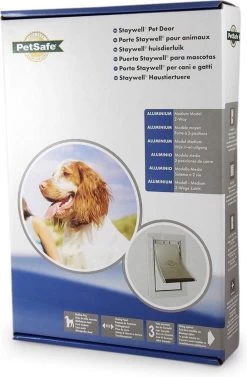 Staywell 620 Hondenluik – Aluminium – Wit