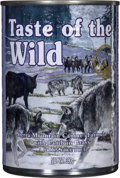Taste Of The Wild Sierra Mountain Natvoer Voor Honden Met Lam | 6 X 390 Gr (tray)