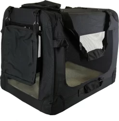 Topmast Autobench – Hondenbench – Nylon Bench- Reisbench – Zwart – 60 X 42 X 42 Cm