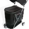 Topmast Excellent – Hondenbuggy – Zwart – Inklapbare – 4 Wielen – Comfort Buggy