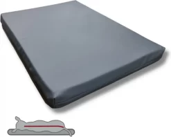 Topmast Support Plus – Orthopedisch Hondenkussen – 80 X 55 Cm – Hondenbed – Antraciet – Hondensofa – Hondenmand – Leatherlook Hondenmatras