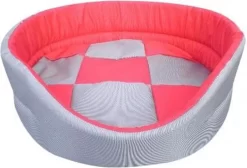 Topmast Hondenmand Shine Rood-grijs 70x62x25cm