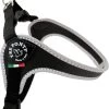 Tre Ponti Fibbia Basic Tuig Zwart&Reflecterend – Hondenharnas – 56 – 70 Cm
