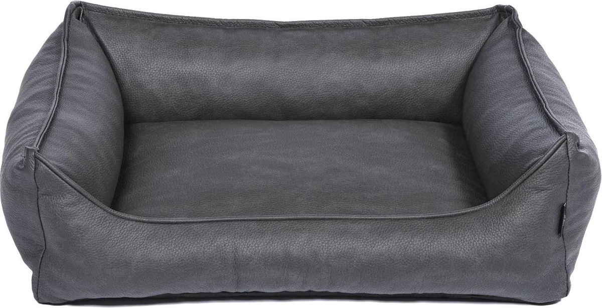 SnObbs Buffalo S Hondenmand – Hypoallergene Hondenbank – Makkelijk Schoon Te Maken Hondenkussen – Lederlook Design Hondenbed – 75 X 55 X 20 – Grijs 1 SnObbs Buffalo S Hondenmand – Hypoallergene Hondenbank – Makkelijk Schoon Te Maken Hondenkussen – Lederlook Design Hondenbed – 75 X 55 X 20 – Grijs